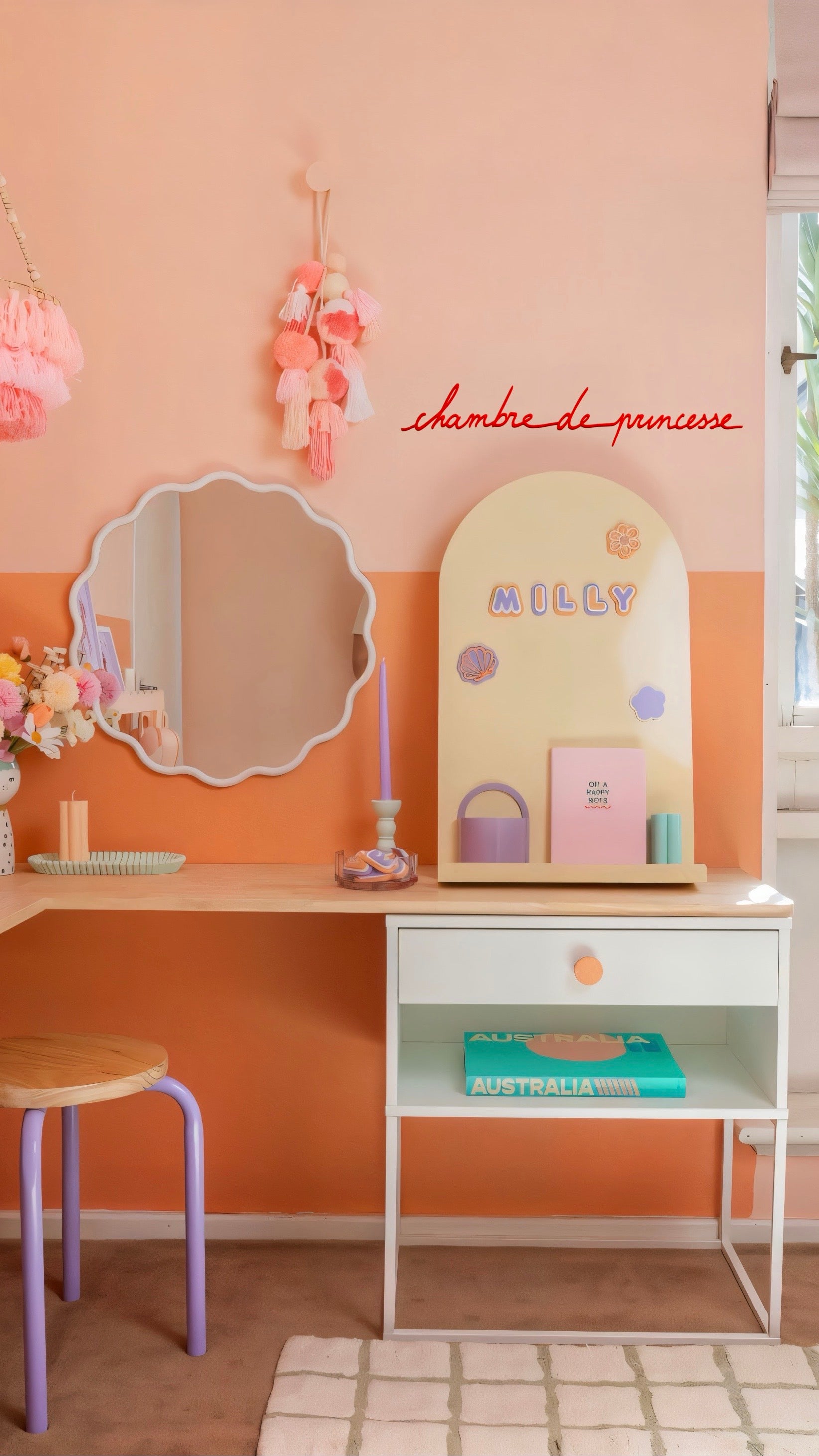 Chambre de princesse - Orange