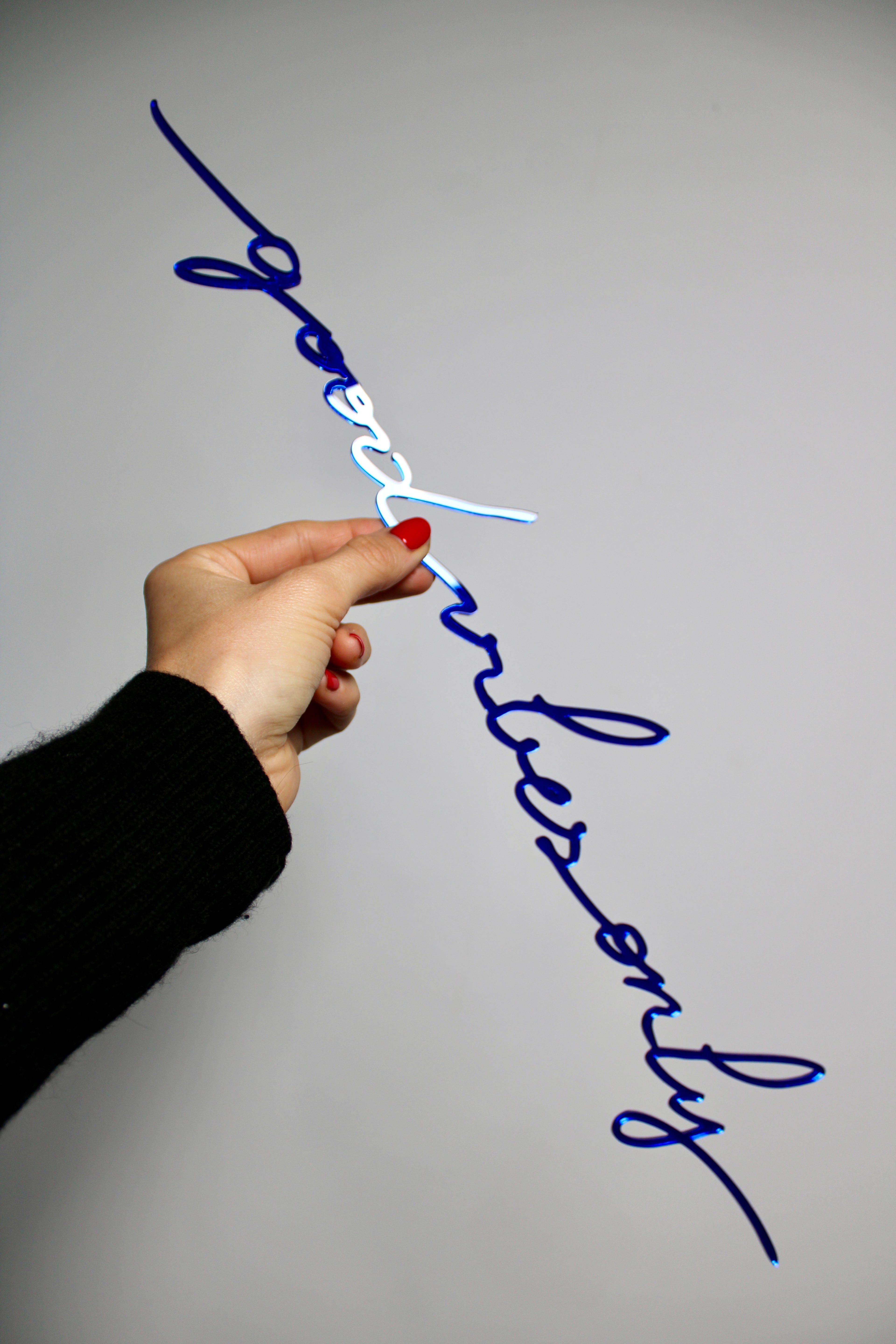 Good vibes only (miroir bleu)