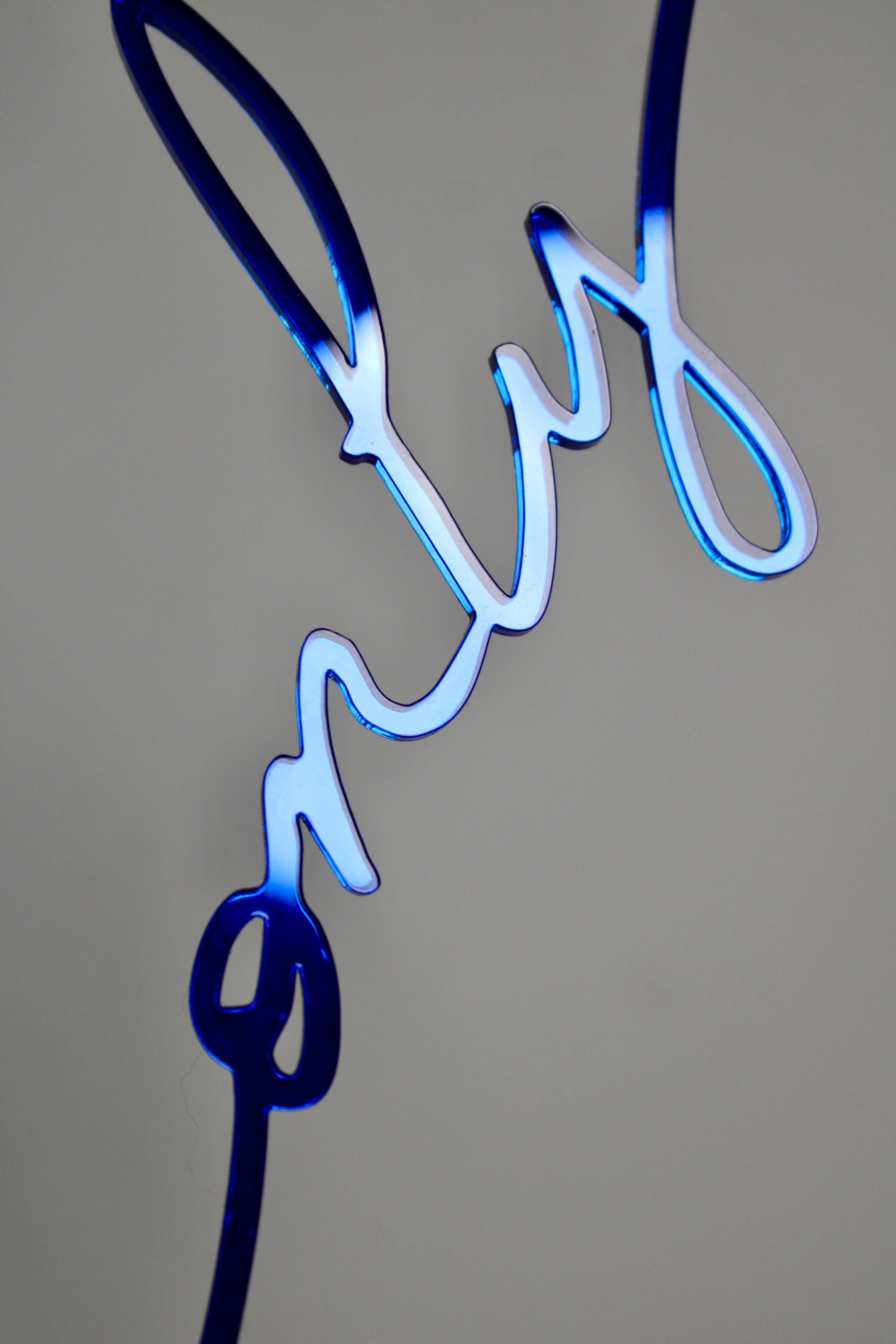 Good vibes only (miroir bleu)