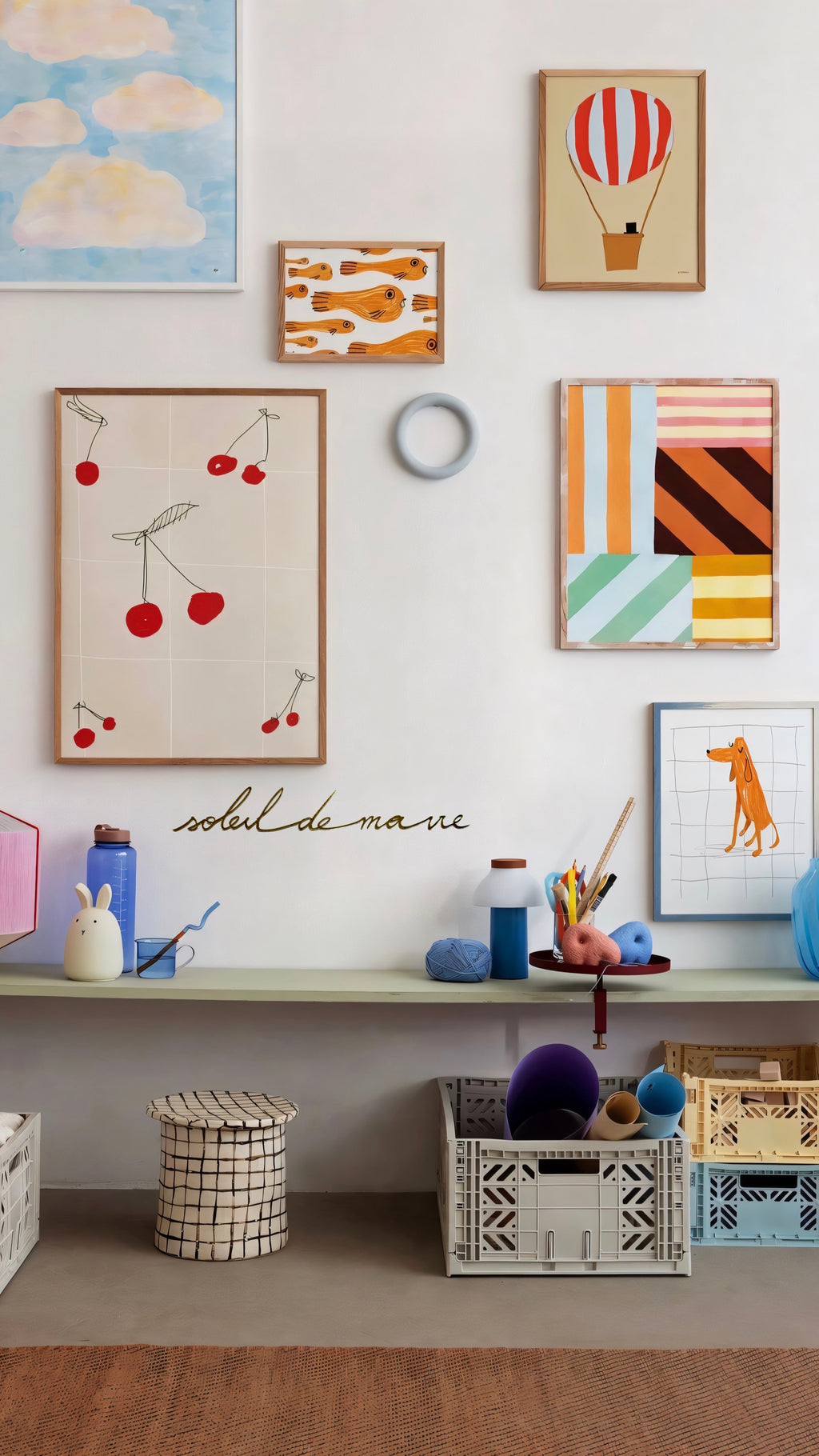 Soleil de ma vie - Miroir doré