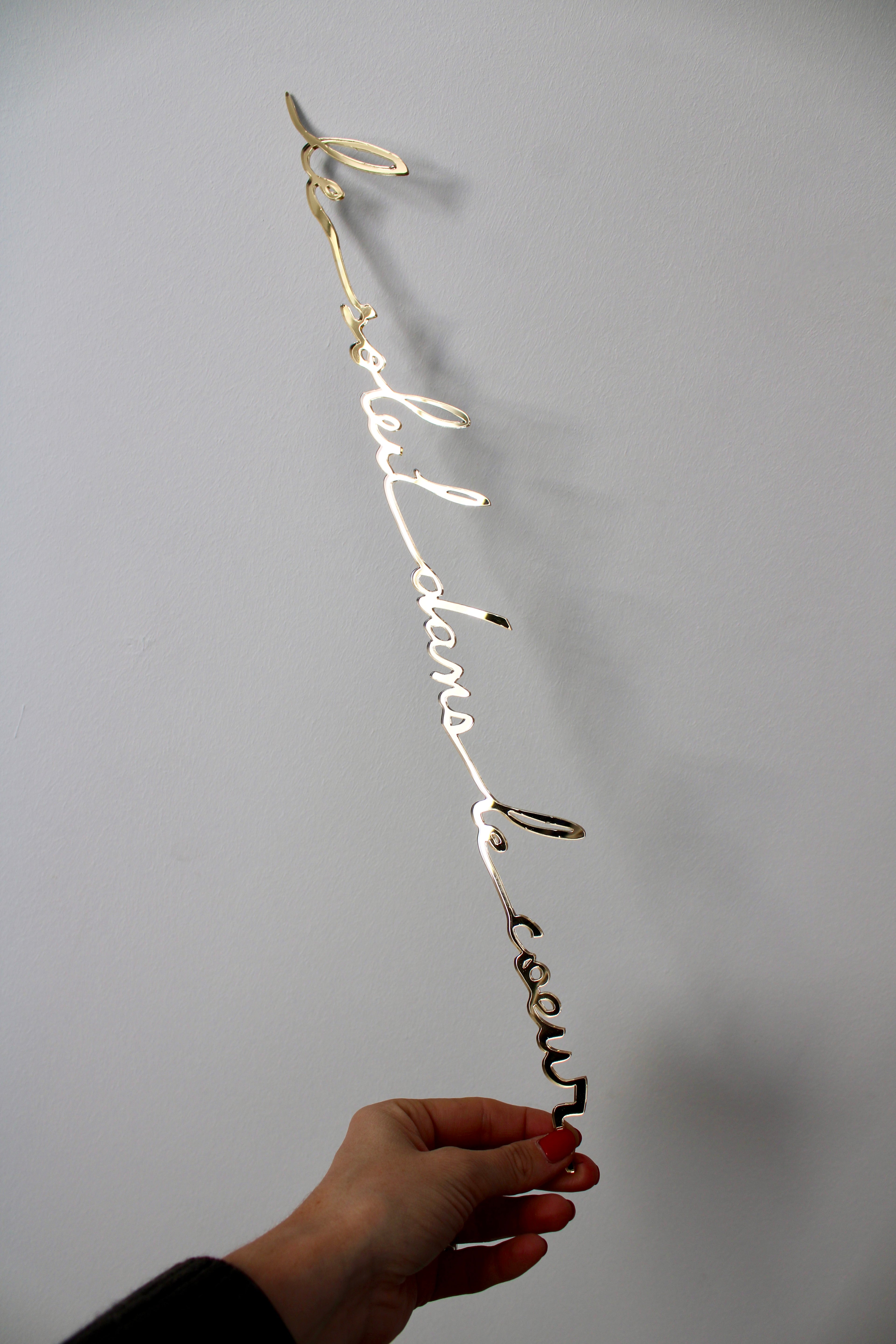 Le soleil dans le coeur (miroir or)