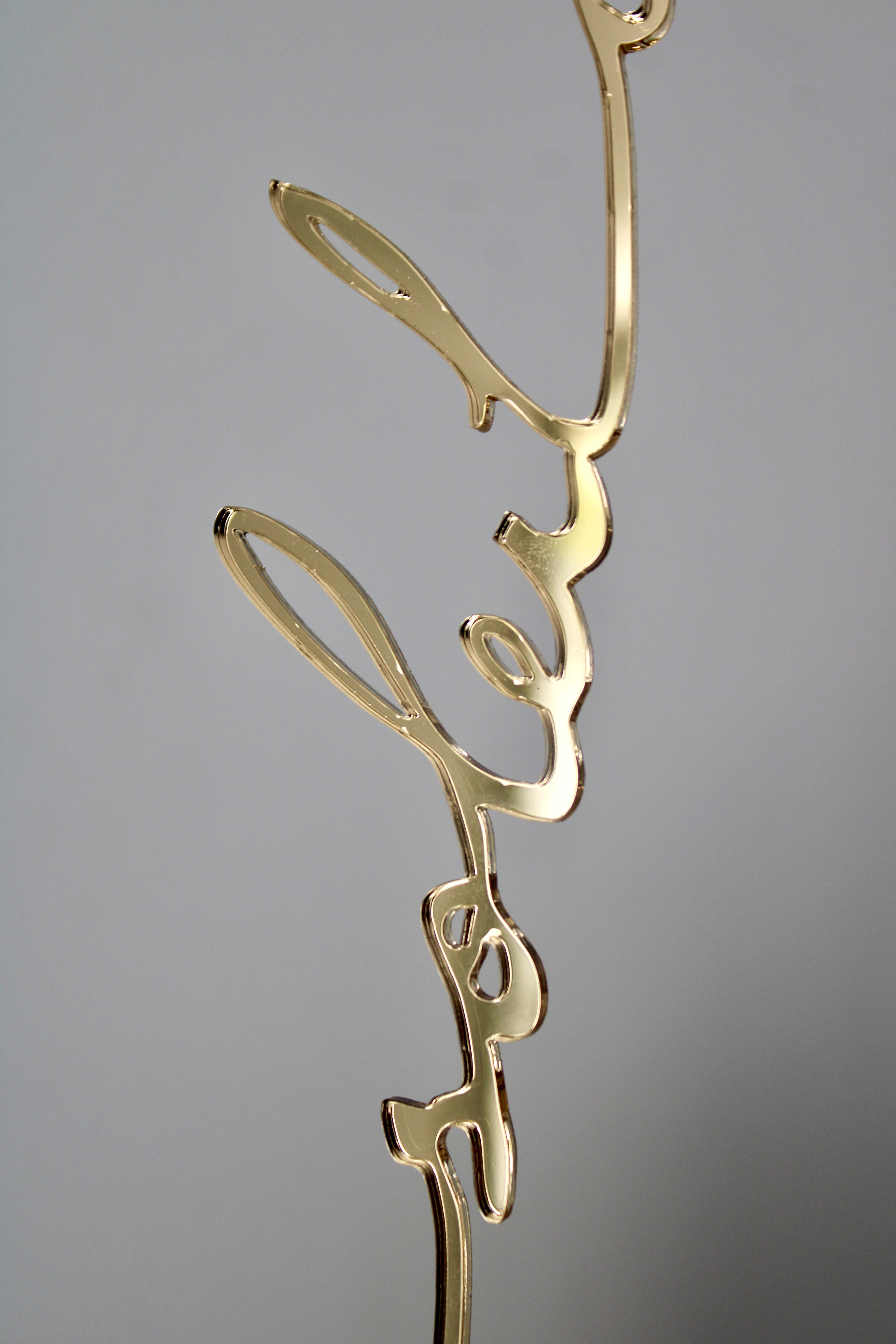 Le soleil dans le coeur (miroir or)