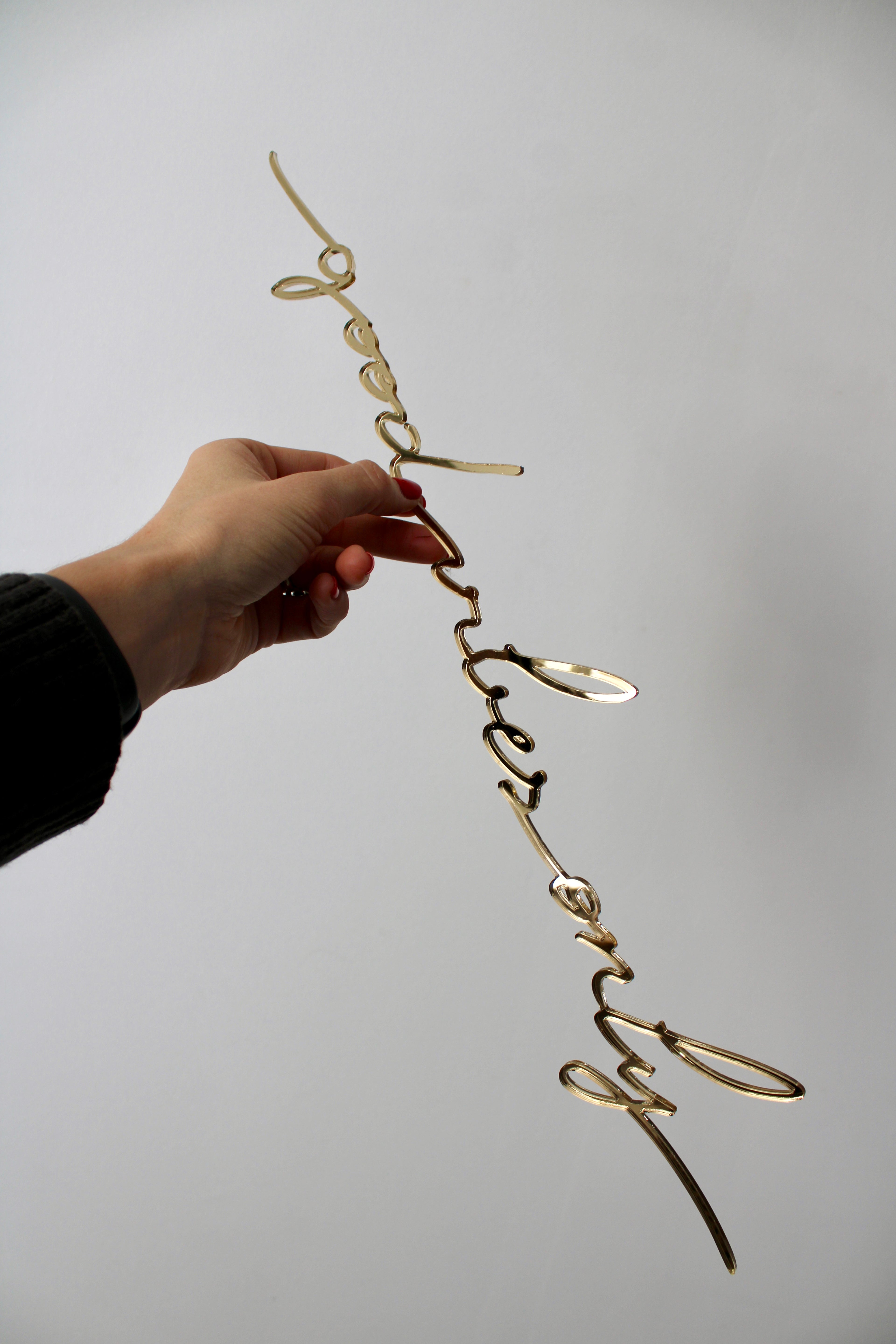 Good vibes only (miroir or)