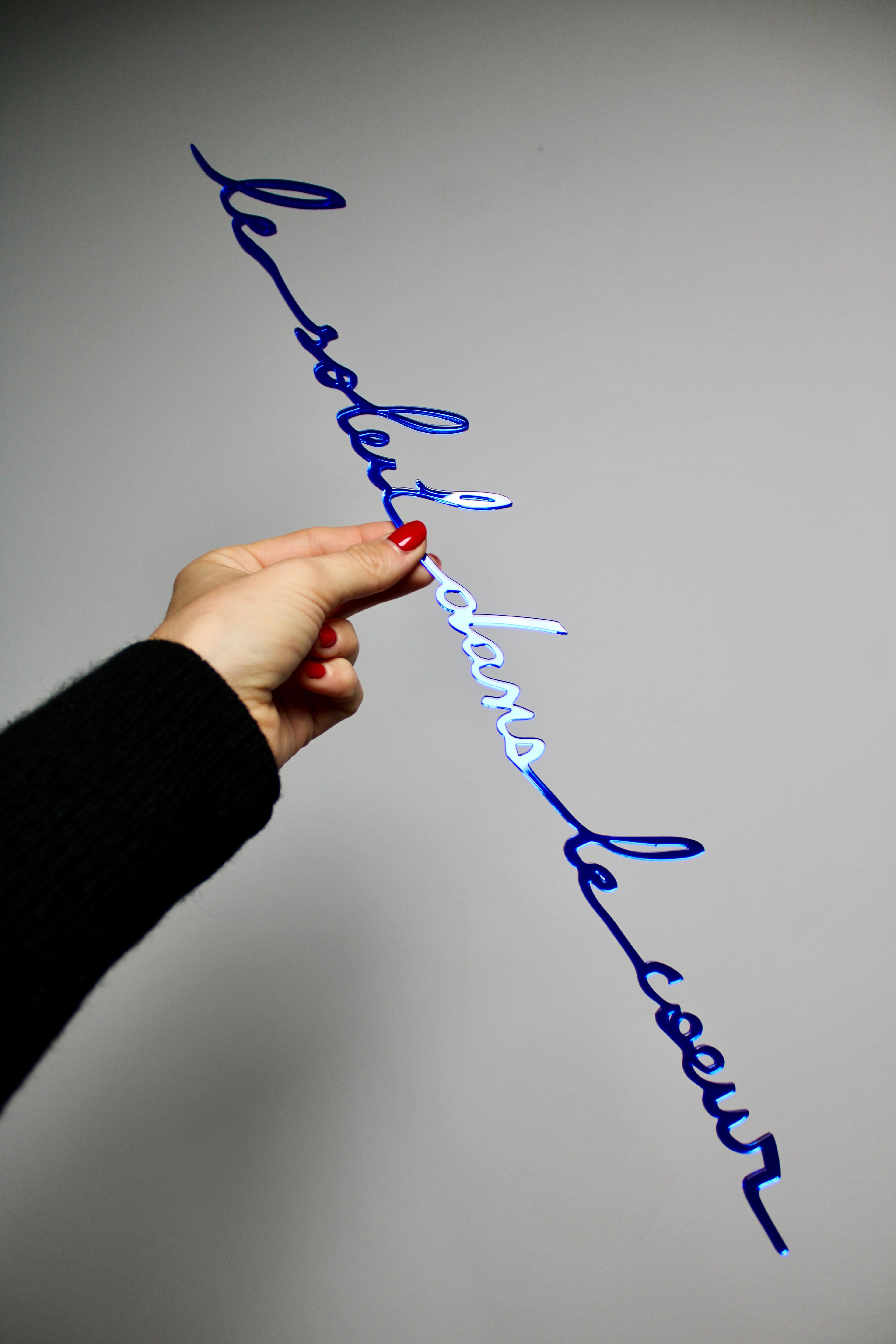 Le soleil dans le coeur (miroir bleu)