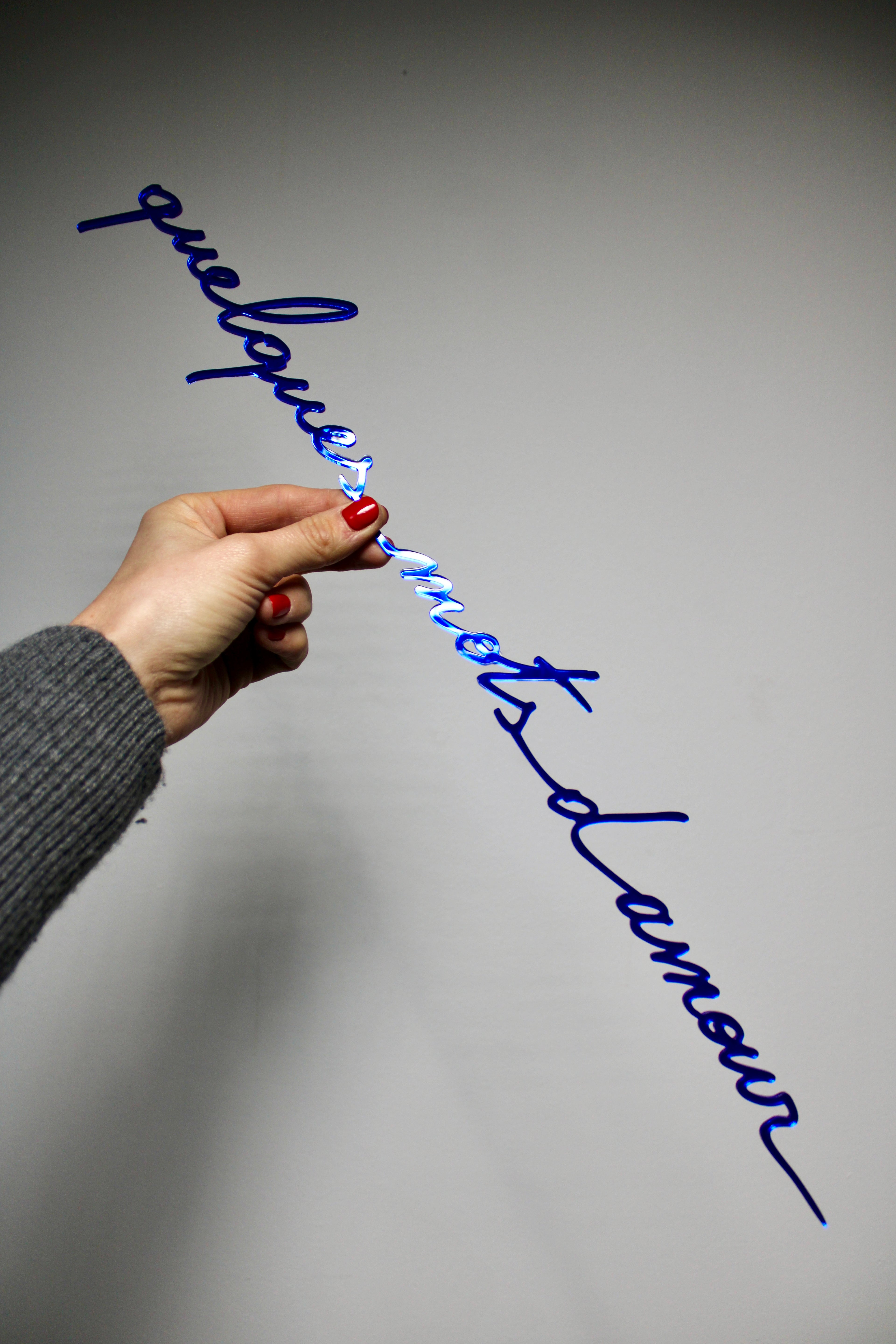 Quelques mots d'amour (miroir bleu)