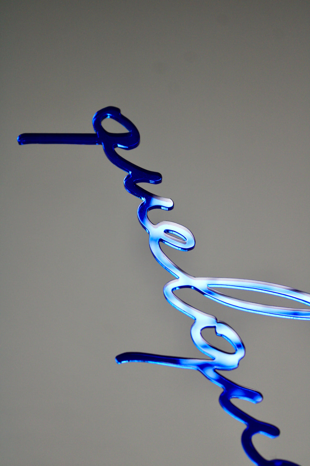 Quelques mots d'amour (miroir bleu)