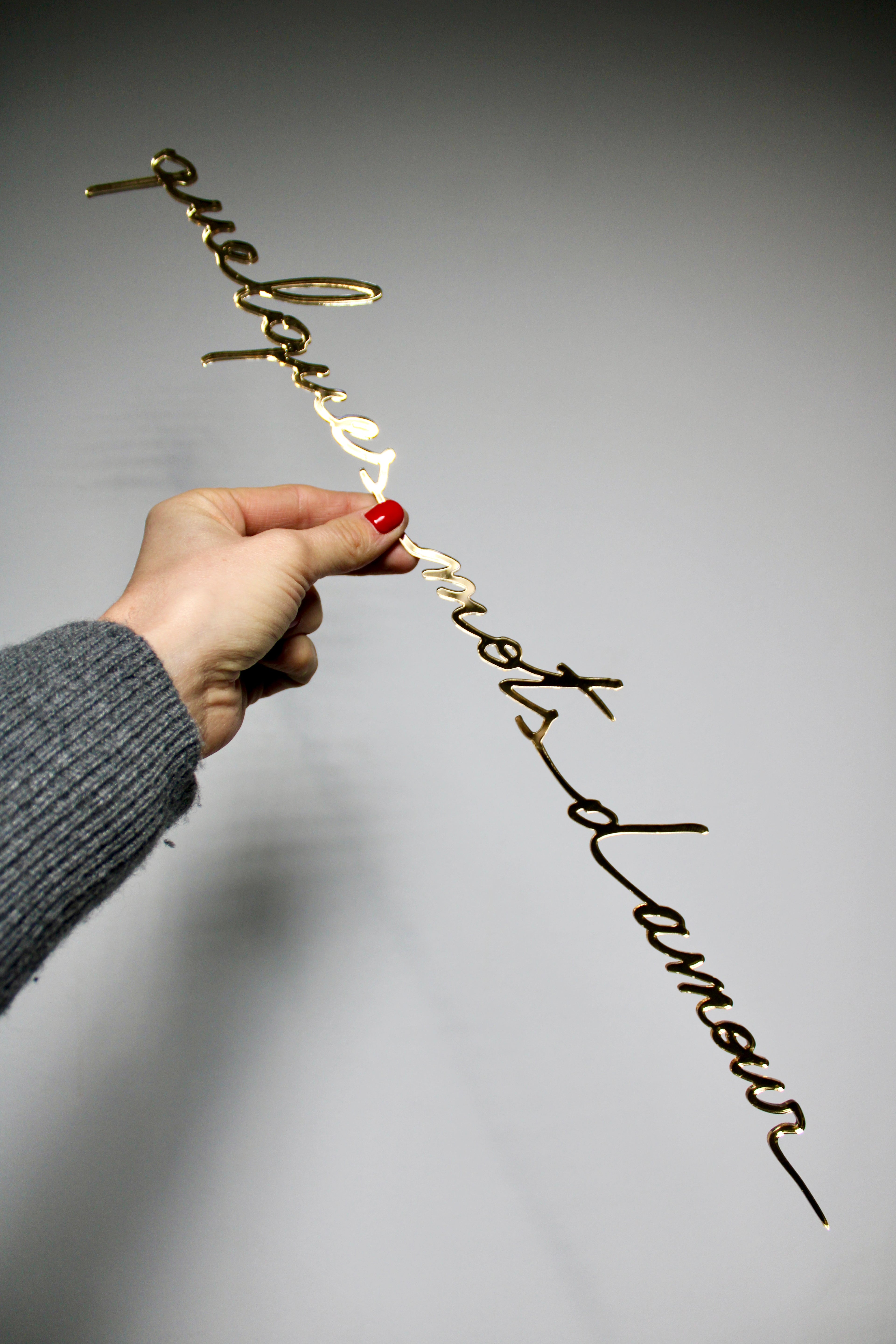 Quelques mots d'amour (miroir or)