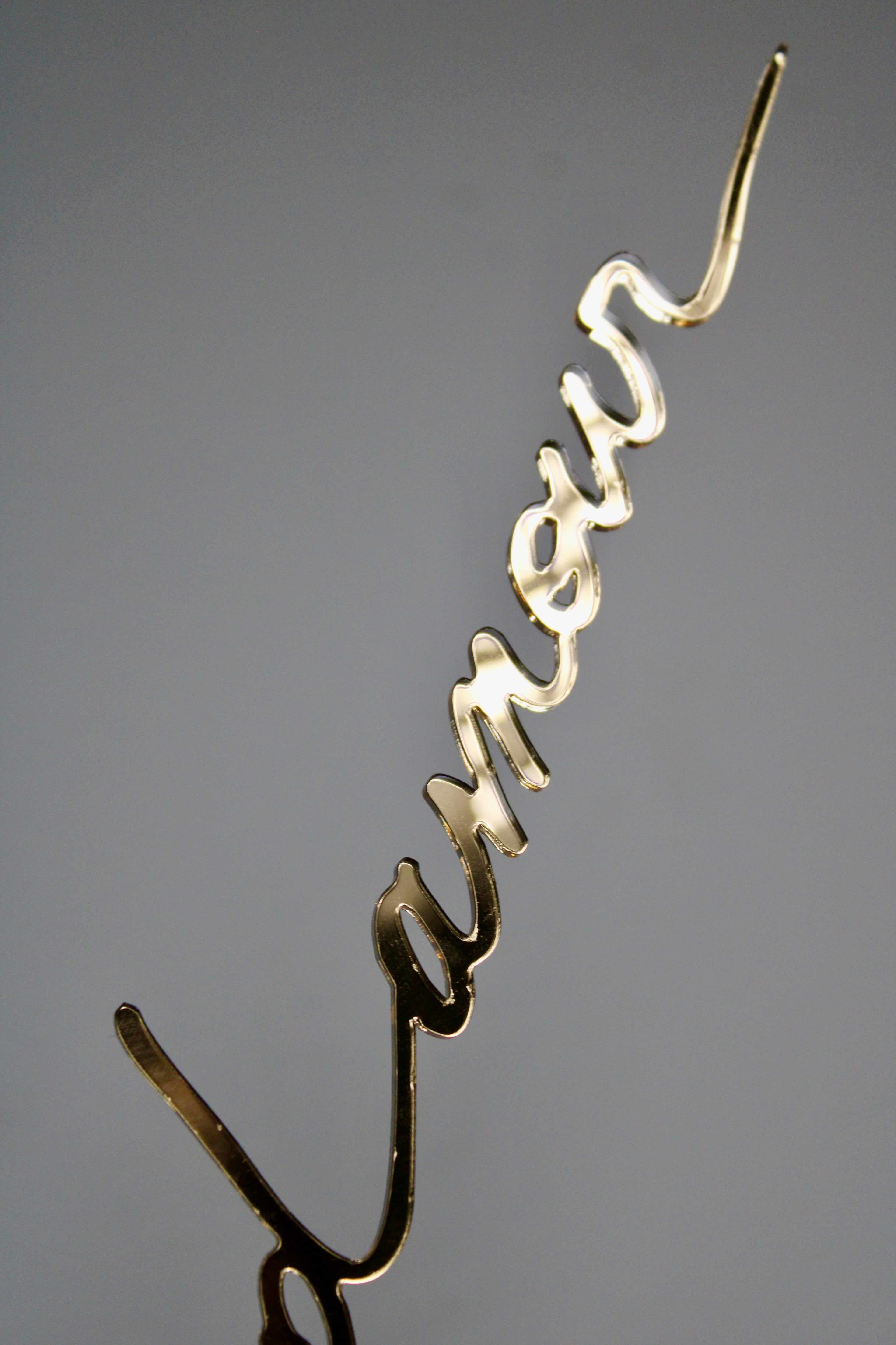 Quelques mots d'amour (miroir or)