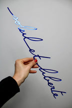 Soleil et liberté (miroir bleu)