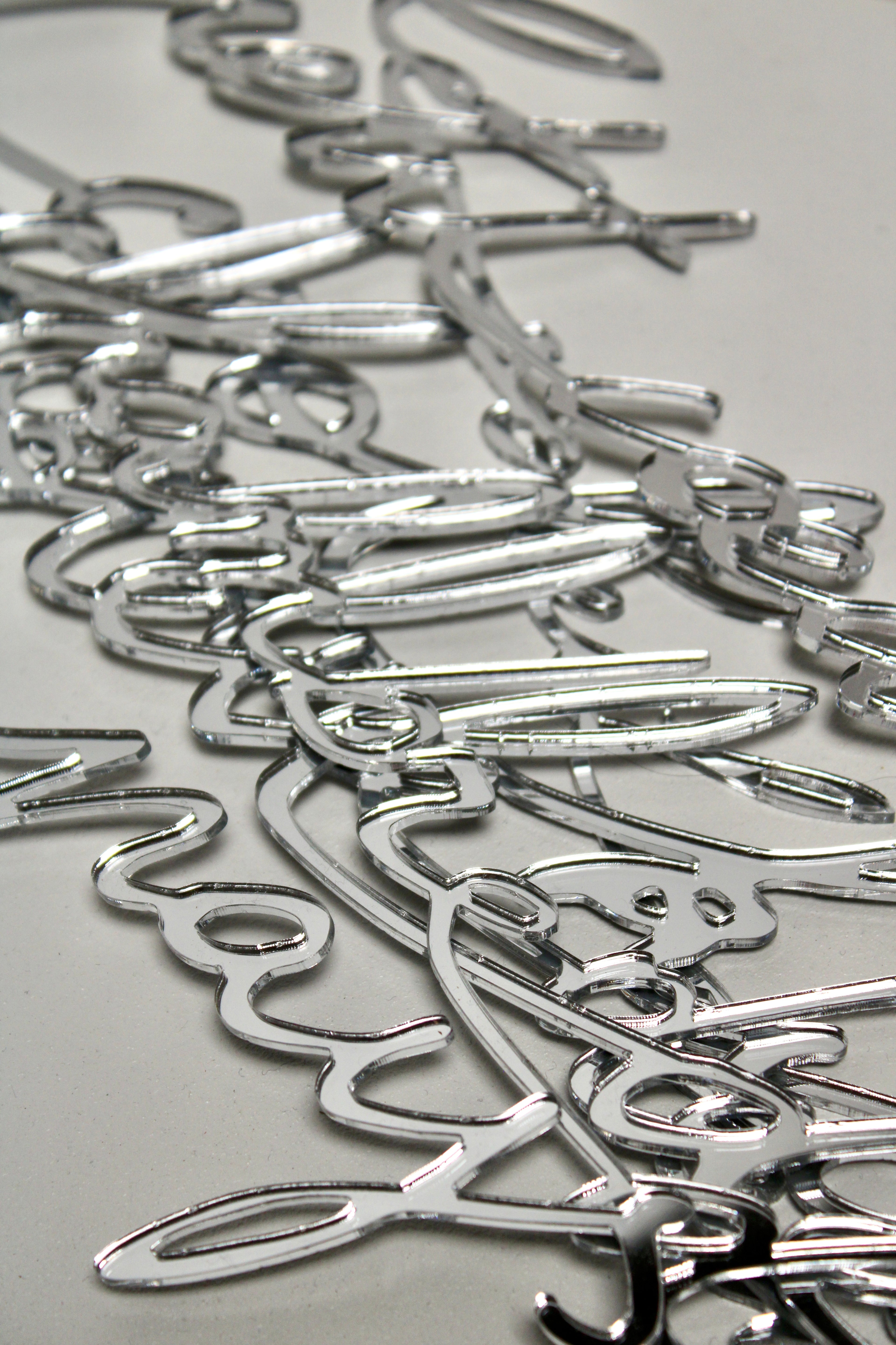 Petit coeur d'amour - Miroir argent