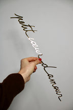 Petit coeur d'amour - Miroir doré