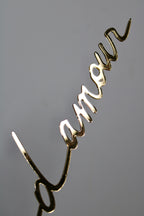 Petit coeur d'amour - Miroir doré