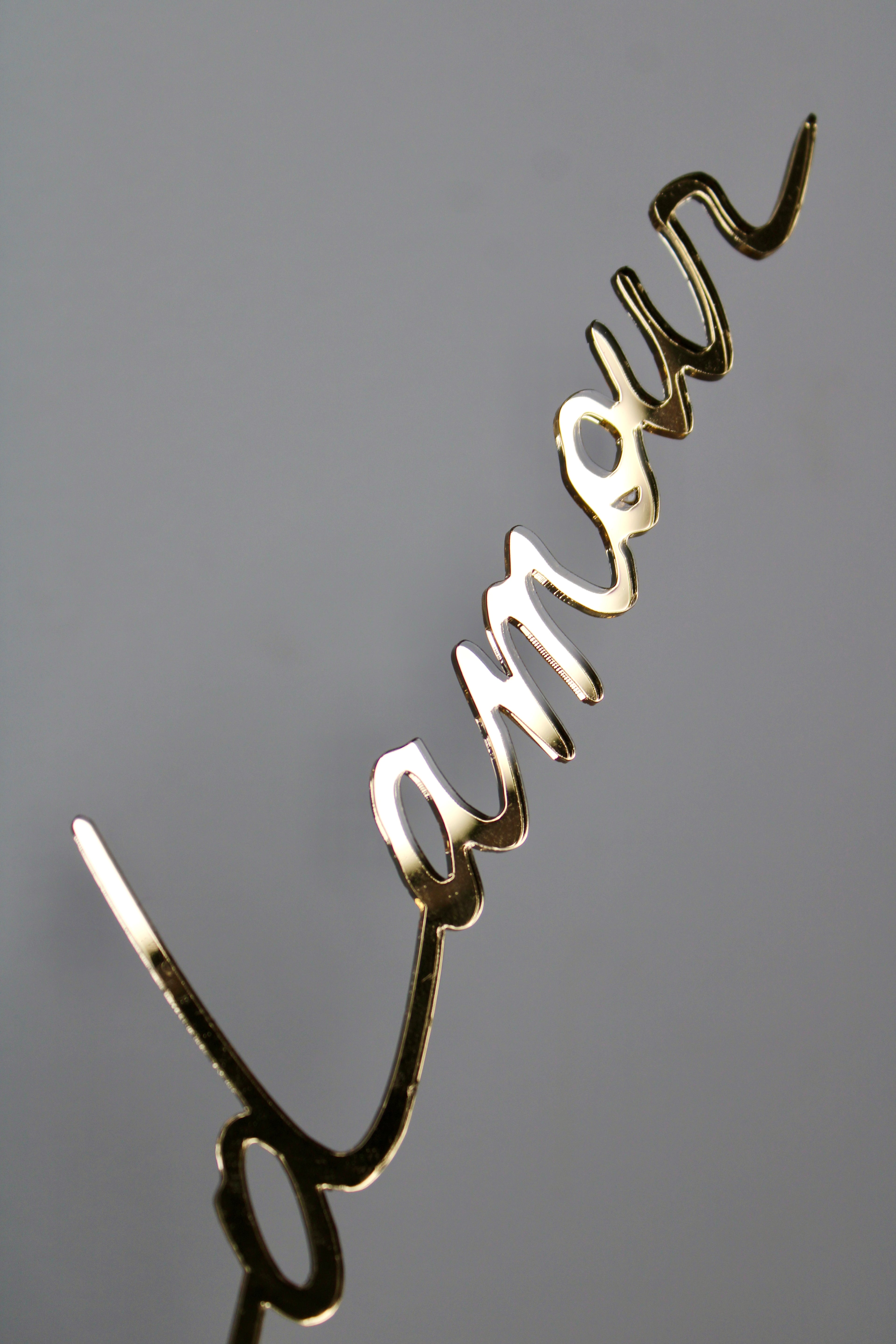 Petit coeur d'amour - Miroir doré