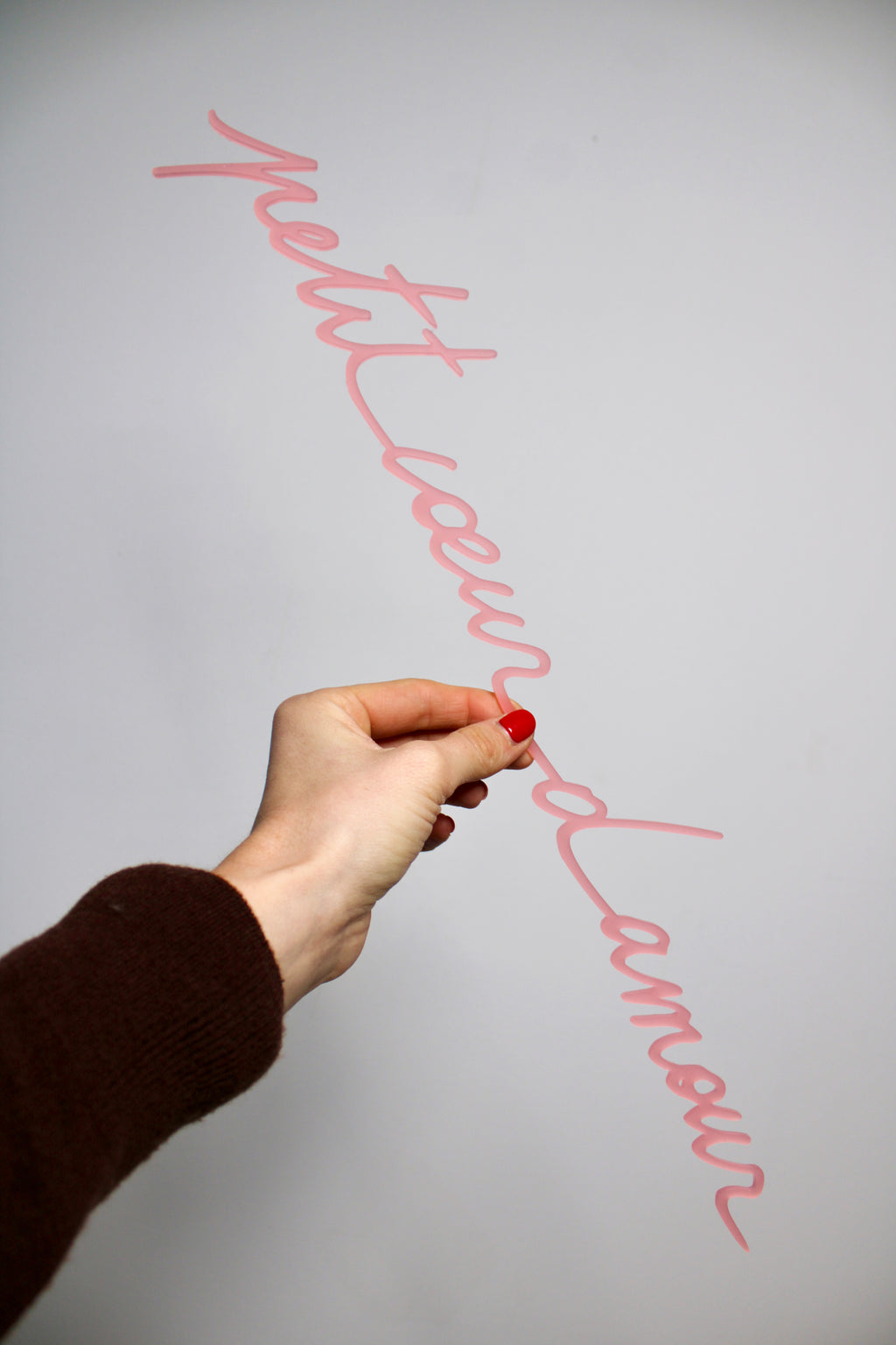 Petit coeur d'amour - Rose poudré