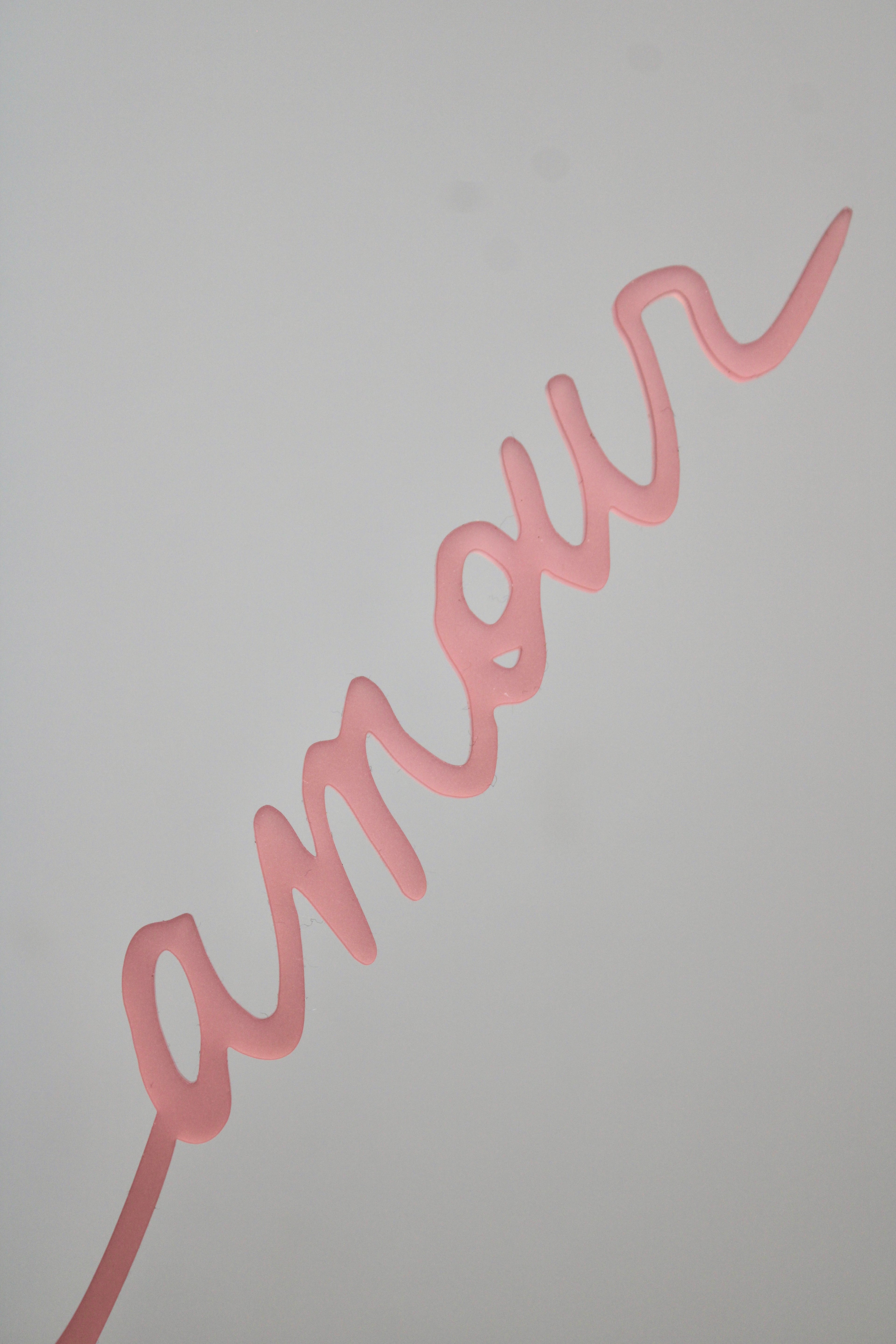 Petit coeur d'amour - Rose poudré