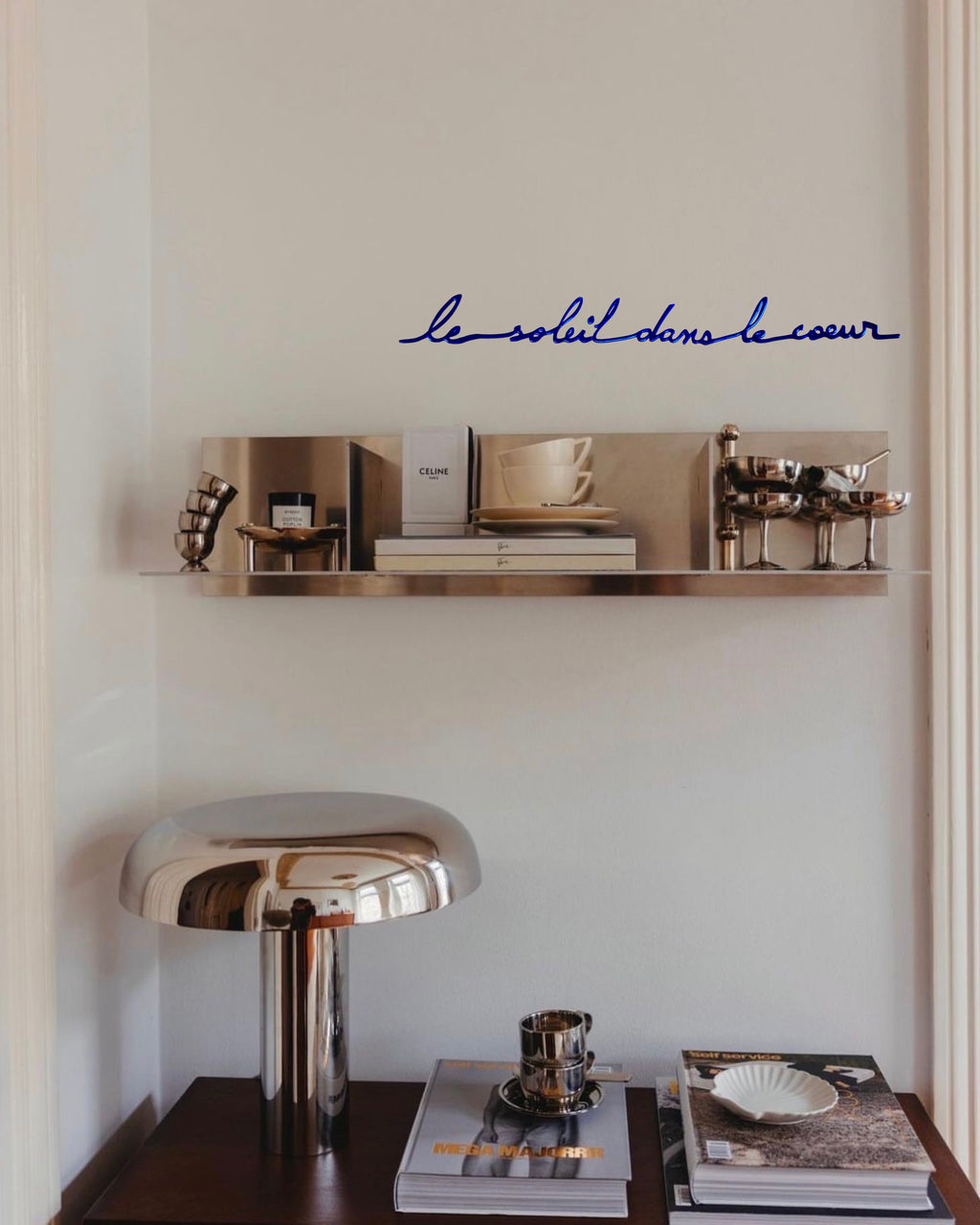 Le soleil dans le coeur (miroir bleu)