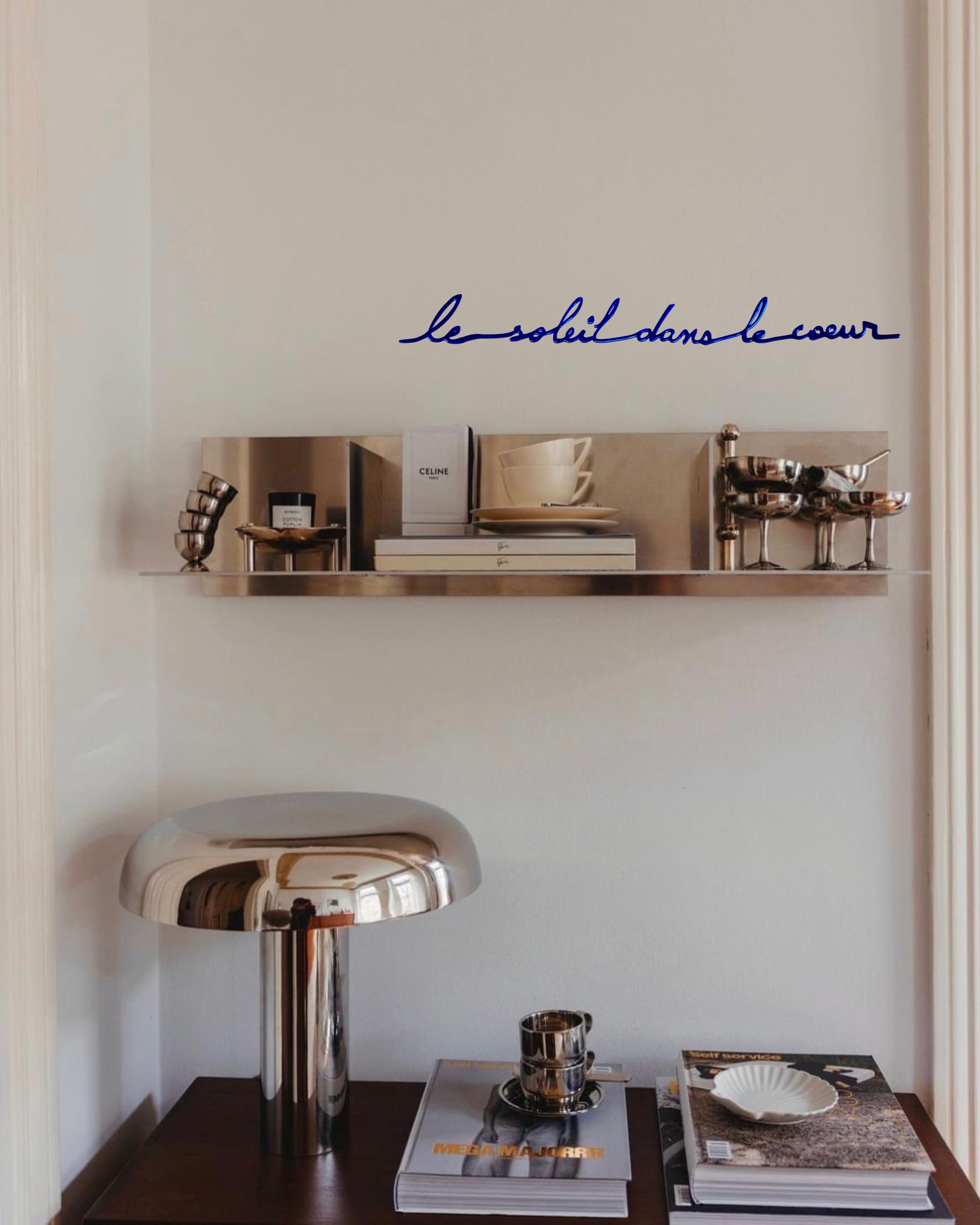 Le soleil dans le coeur (miroir bleu)