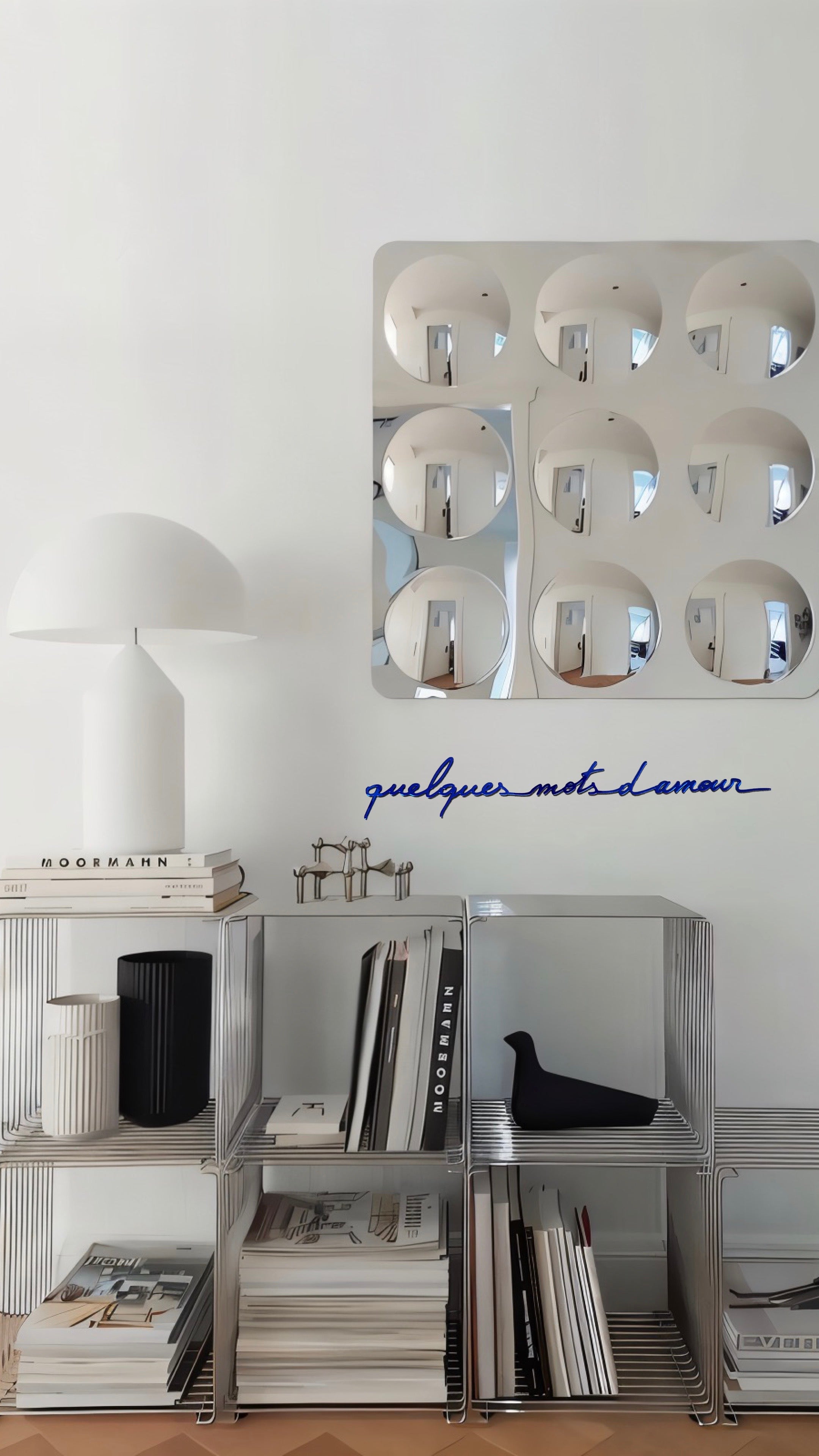 Quelques mots d'amour (miroir bleu)